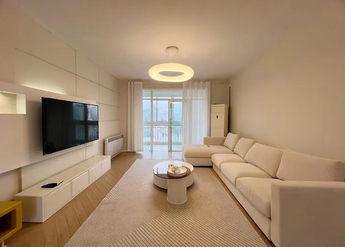 Shanghai Jing\'An Temple Designer Boutique Large Four Rooms Apartment